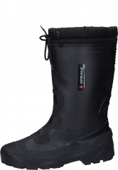 Gef�tterter Gummistiefel �tz schwarz von Spirale