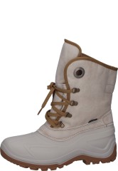 Gef�tterte Damenschn�rstiefel EILEEN wei� von Spirale