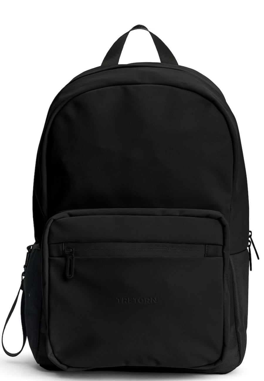 Plain black rucksack sale