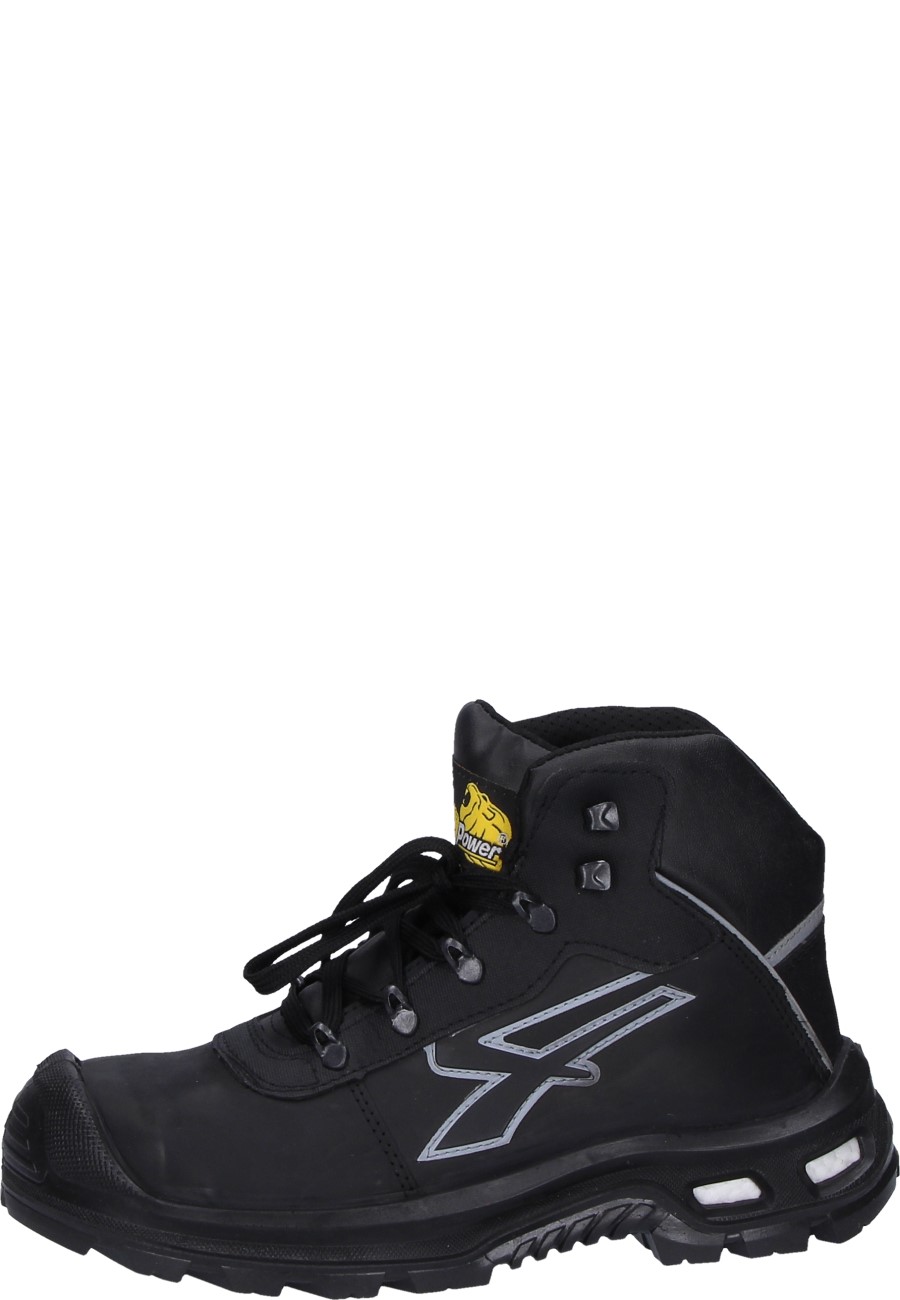 U-Power S3 ankle-high safety shoe SILVER black