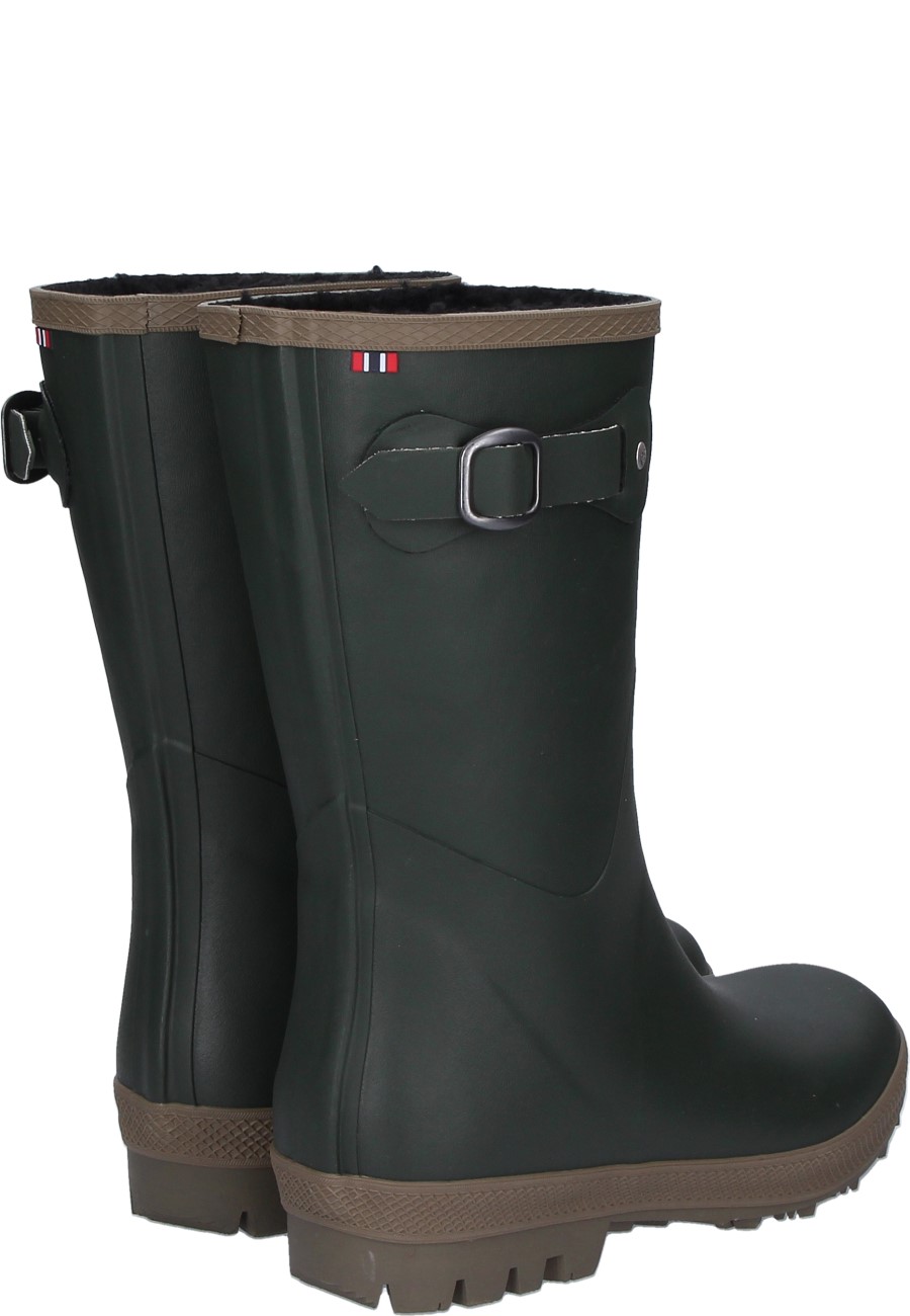 Winterfeste Damengummistiefel HEDDA WARM olive/granite