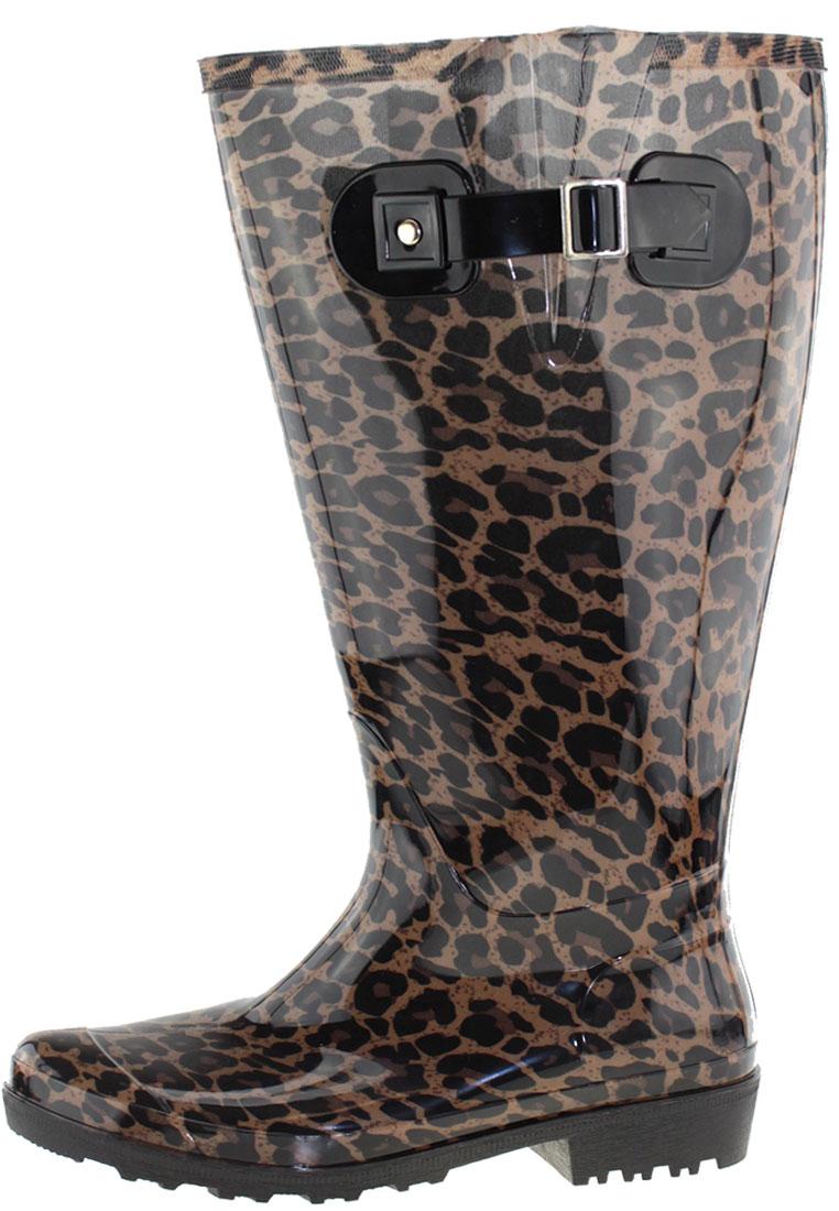 Wide calf leopard store boots