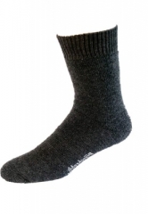 NORDPOL Vollpl�sch-Socke aus 70% Wolle 30% Polyester in grau
