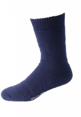 NORDPOL Vollpl�sch-Socke aus 70% Wolle 30% Polyester in marine