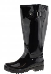 Gummistiefel Wide Wellies black mit weitem L Schaft 