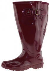 XXL Gummistiefel Wide Wellies red mit Weitschaft 