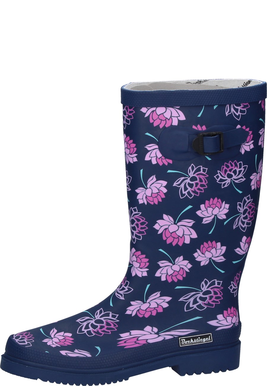 Lena dark blue/multi, a womens' rubber boot