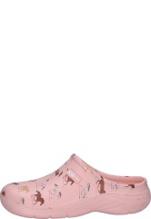 Gartenclog HORSES von XQ Footwear mit Pferdeprint